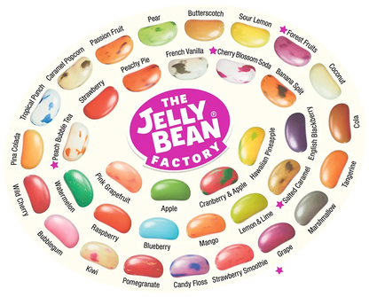 The Jelly Bean Factory Bean Tub | Gluten Free | 36 Flavour Mixed | 1 x 1.4kg Tub