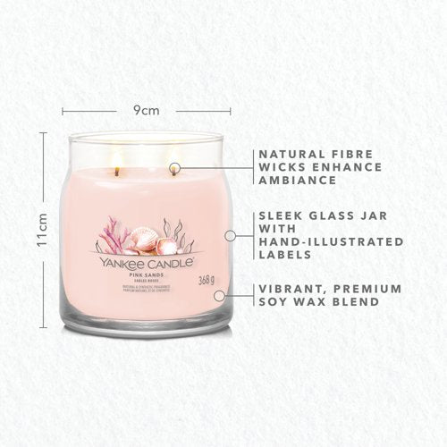Yankee Candle Signature Medium Jar 368g Pink Sands (Pack of 4) 1629996E