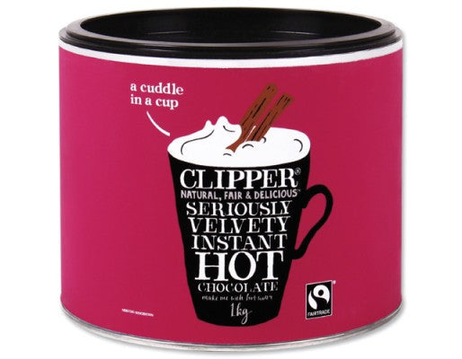 Clipper Fairtrade Instant Hot Chocolate 1kg - NWT FM SOLUTIONS - YOUR CATERING WHOLESALER