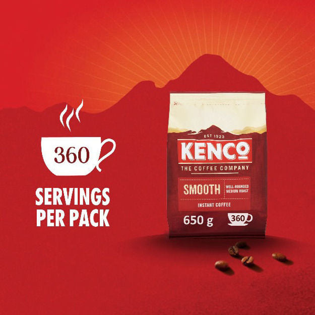 Kenco Smooth Instant Coffee 650g Refill Bag