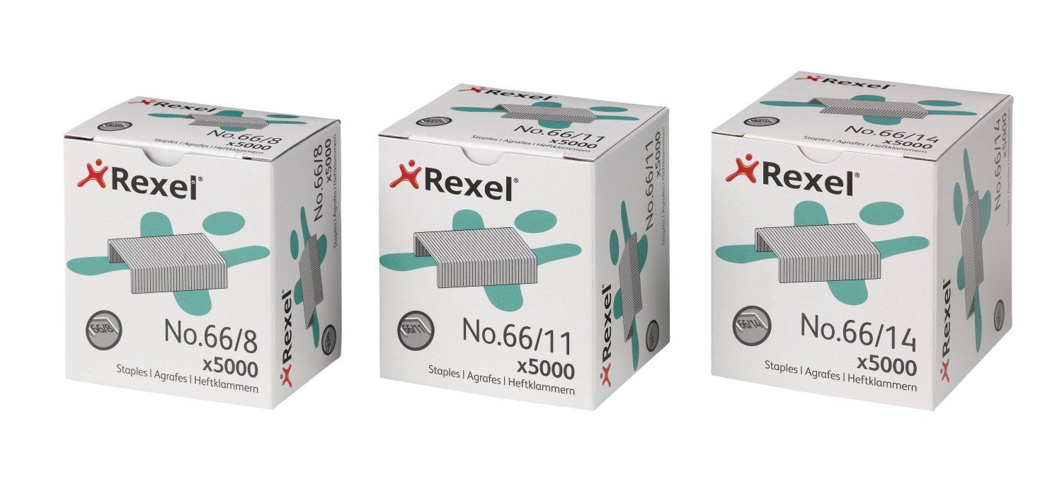 Rexel 66/8mm Staples (Pack 5000) 06065 - NWT FM SOLUTIONS - YOUR CATERING WHOLESALER