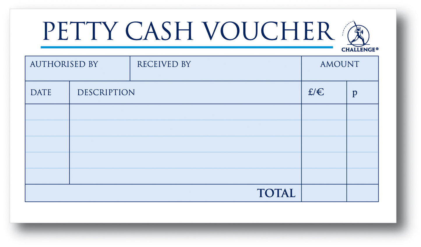 Challenge 280x141mm Duplicate Petty Cash Book Carbonless Wirebound 200 Sets - 100080052