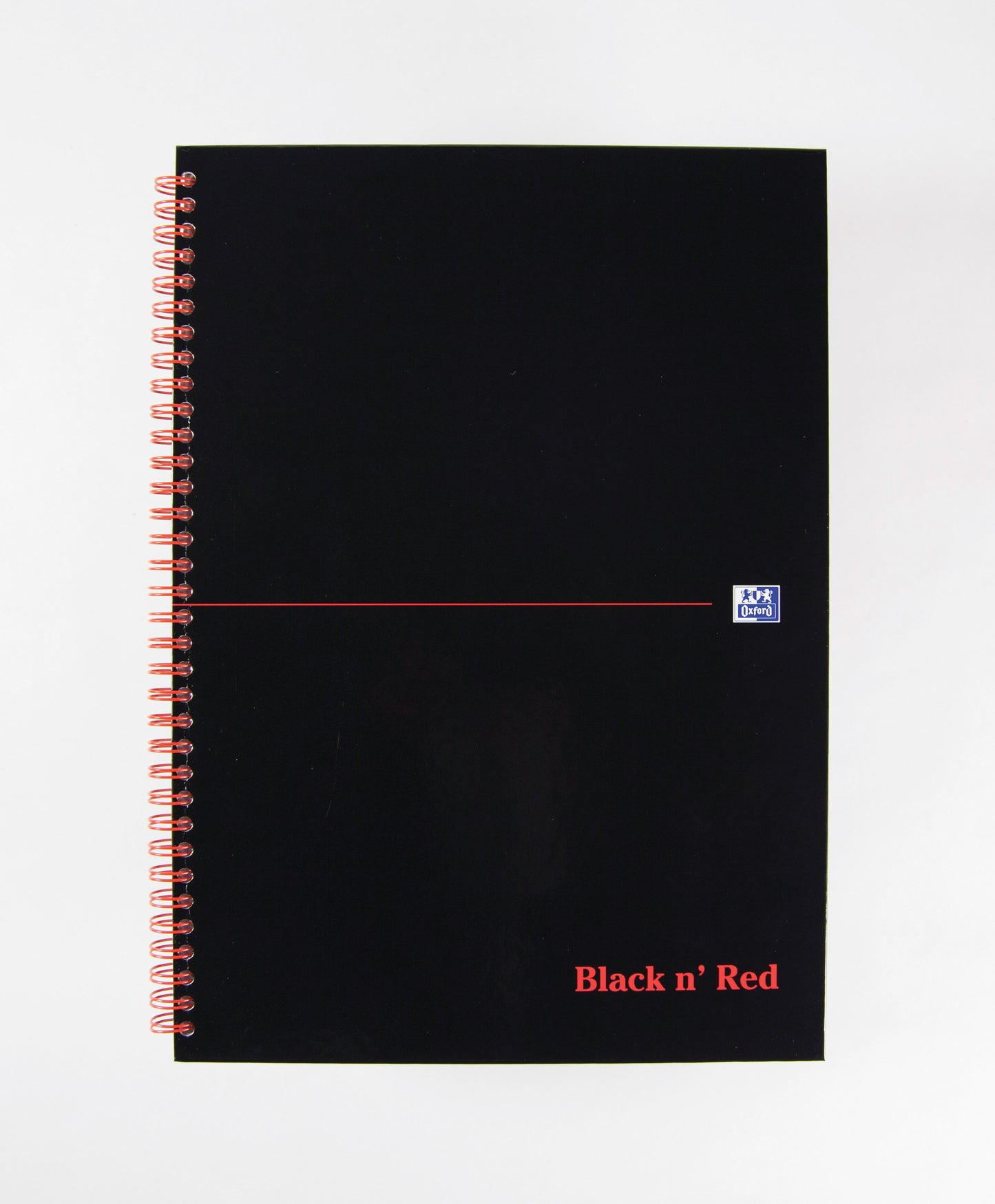 Black n Red Notebook Wirebound A4 Hardback A-Z Ruled 140 Pages 100080232 - NWT FM SOLUTIONS - YOUR CATERING WHOLESALER