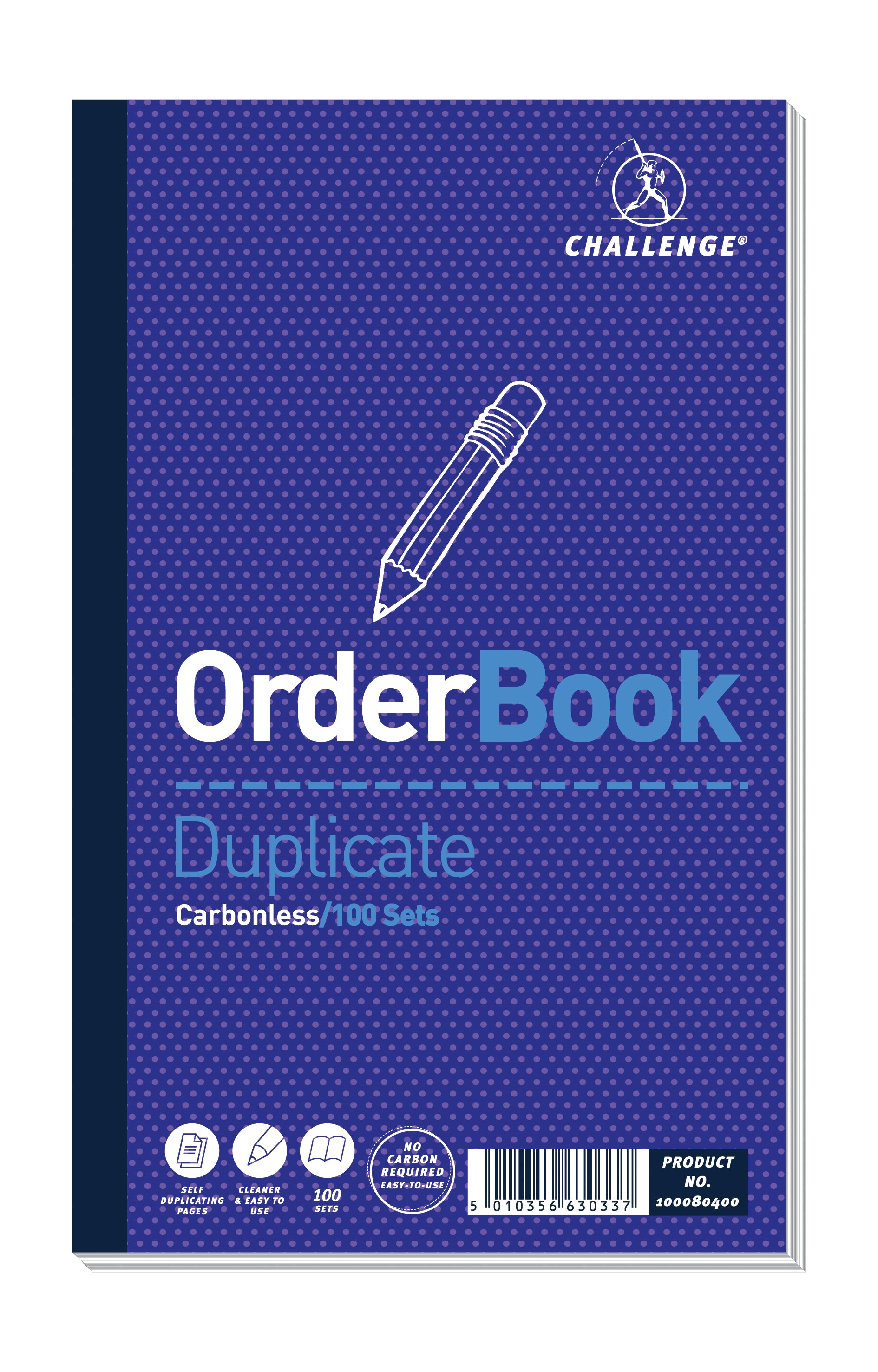 Challenge Duplicate Order Book 210x130mm Card Cover 100 Sets (Pack 5) 100080400 - NWT FM SOLUTIONS - YOUR CATERING WHOLESALER