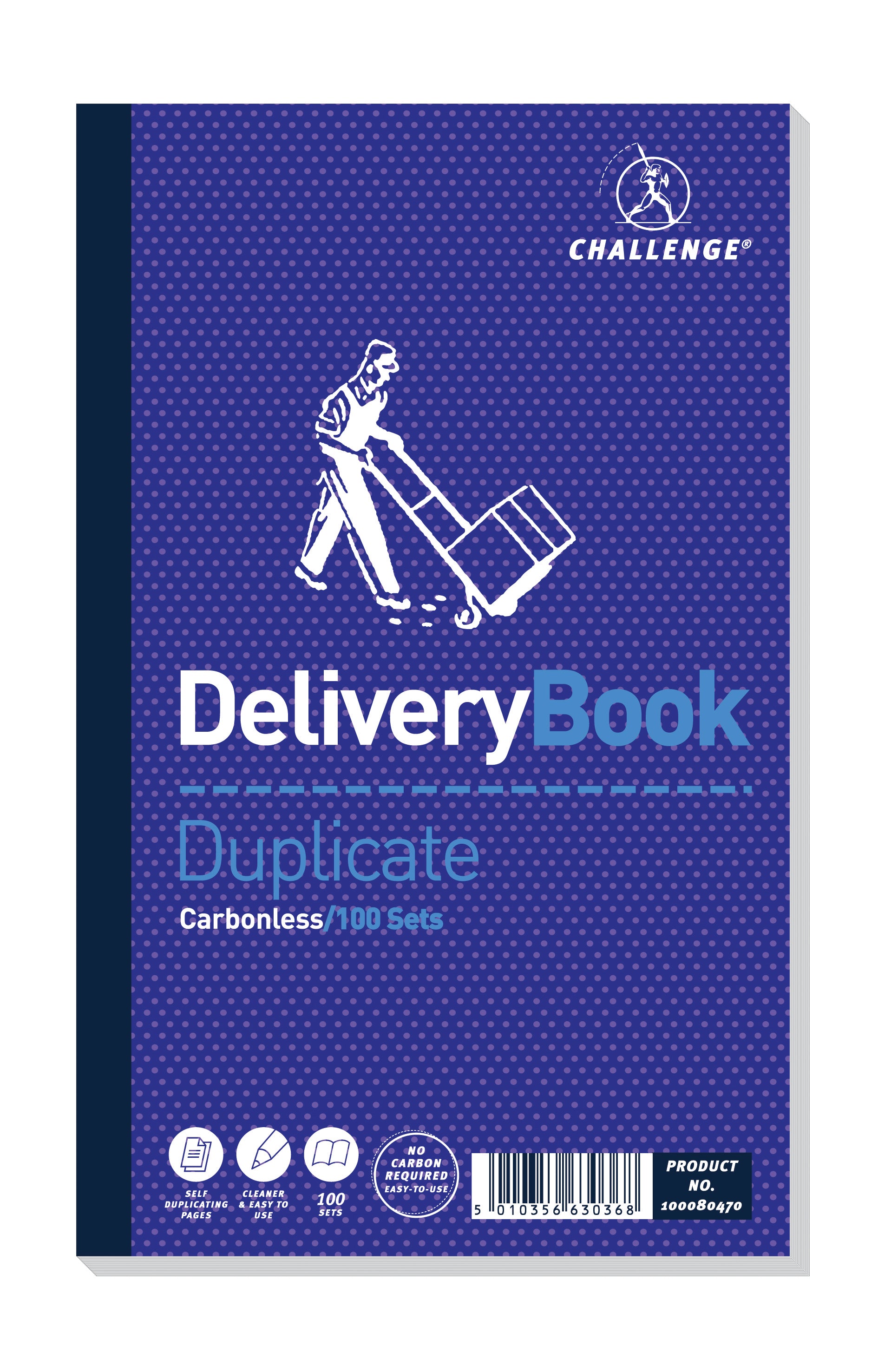 Challenge Duplicate Book Carbonless Delivery Note 210x130mm (Pack 5) 100080470 - NWT FM SOLUTIONS - YOUR CATERING WHOLESALER