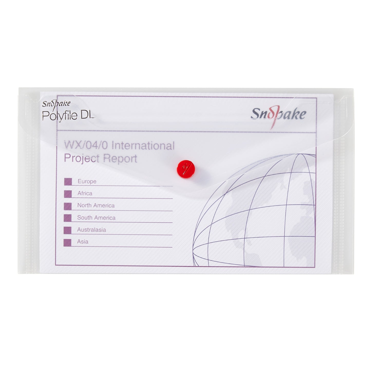 Snopake Polyfile Wallet File Polypropylene DL Clear (Pack 5) - 10057