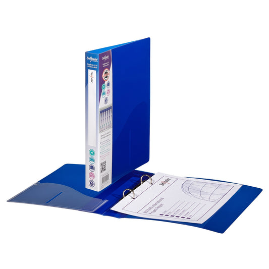 Snopake Superline Ring Binder 2 O-Ring A5 15mm Rings Electra Blue (Pack 10) - 10109 - NWT FM SOLUTIONS - YOUR CATERING WHOLESALER