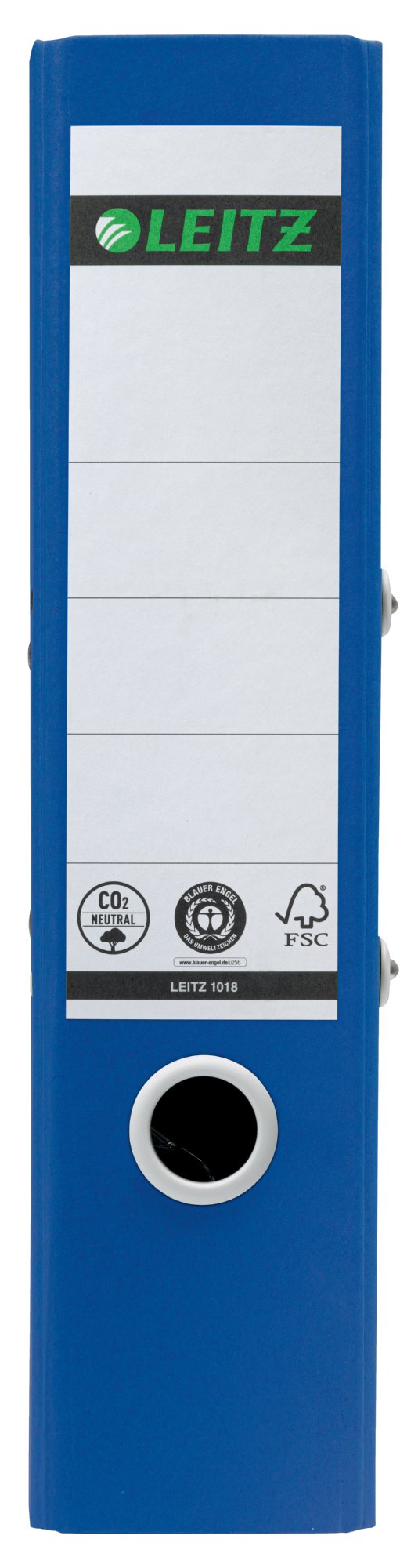 Leitz 180 Recycle Lever Arch File A4 80mm Spine Blue 10180035