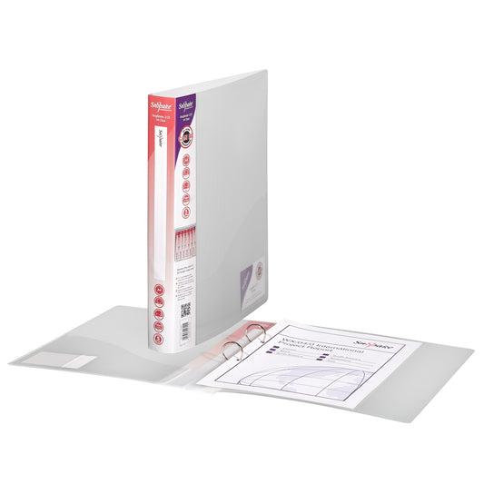 Snopake Superline Ring Binder 2 O-Ring A4 25mm Rings Clear (Pack 10) - 10183 - NWT FM SOLUTIONS - YOUR CATERING WHOLESALER