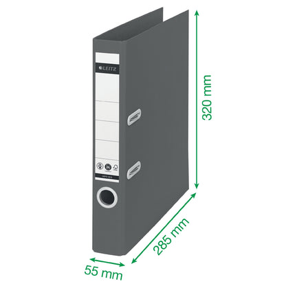 Leitz 180 Recycle Lever Arch File A4 50mm Spine Blue 10190035