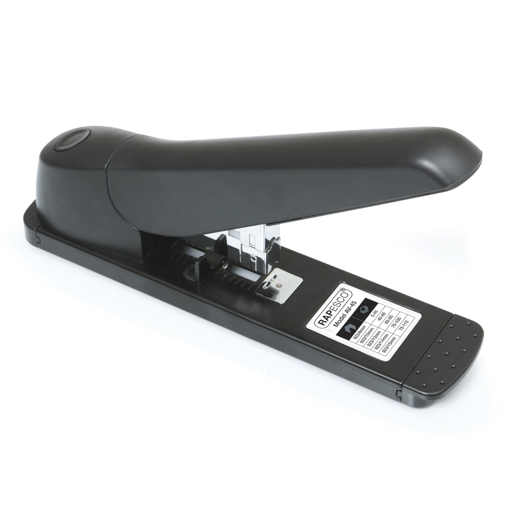 Rapesco AV-45 Heavy Duty Stapler Plastic 115 Sheet Black - 1063