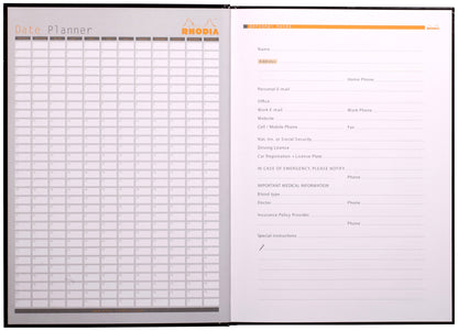 Rhodia A4 Casebound Hard Cover Notebook Ruled 192 Pages (Pack 3) 119230C