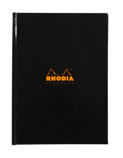 Rhodia A5 Hard Cover Casebound Business Book Ruled 192 Pages Black (Pack 3) - 119231C - NWT FM SOLUTIONS - YOUR CATERING WHOLESALER