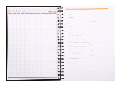 Rhodia A4 Wirebound Hard Cover Notebook Ruled 160 Pages (Pack 3) 119232C