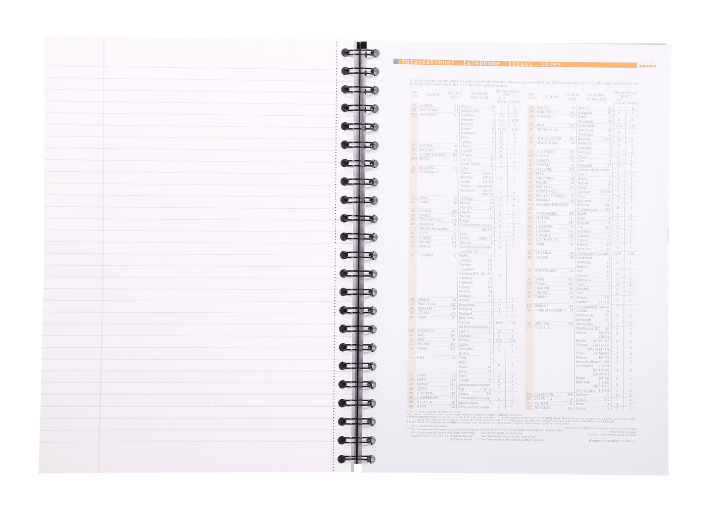 Rhodia A4 Wirebound Hard Cover Notebook Ruled 160 Pages (Pack 3) 119232C