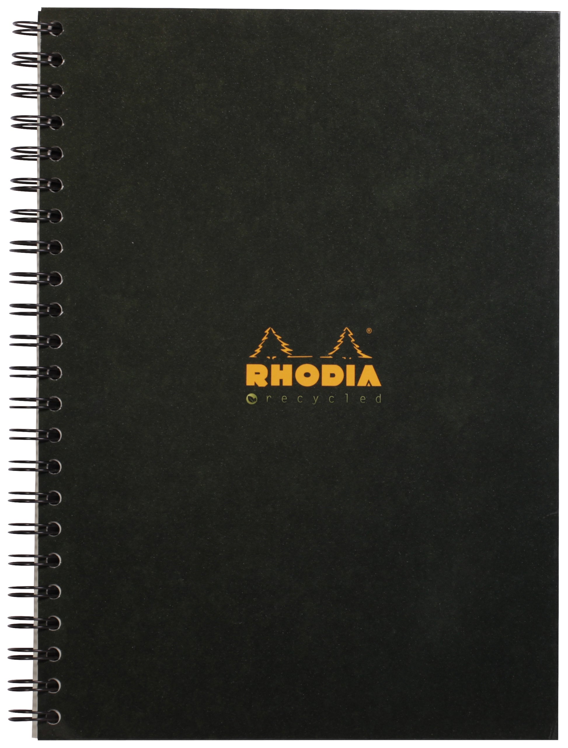 Rhodia A4 Wirebound Hard Cover Notebook Recycled Ruled 160 Pages Black (Pack 3) - 119234C - NWT FM SOLUTIONS - YOUR CATERING WHOLESALER