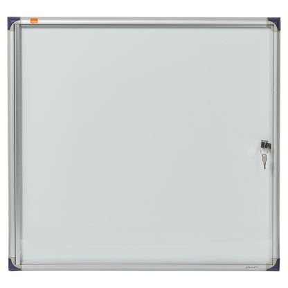 Nobo Extra Flat Magnetic Whiteboard Display Case Lockable 6 x A4 680x730mm 1900847 - NWT FM SOLUTIONS - YOUR CATERING WHOLESALER