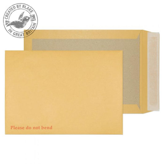 Purely Everyday C4 Manilla Peel and Seal Board Backed Envelopes 125's - NWT FM SOLUTIONS - YOUR CATERING WHOLESALER