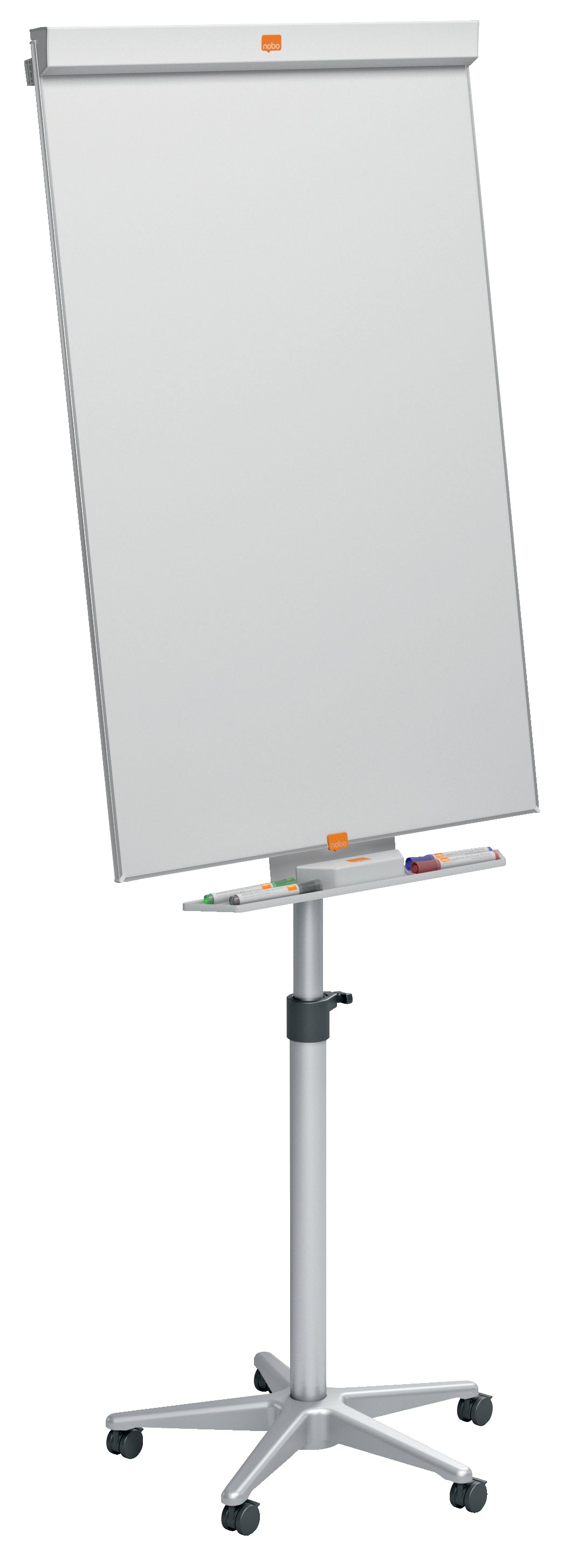 Nobo Barracuda Mobile Flipchart Easel Magnetic 745x690mm Grey 1902386