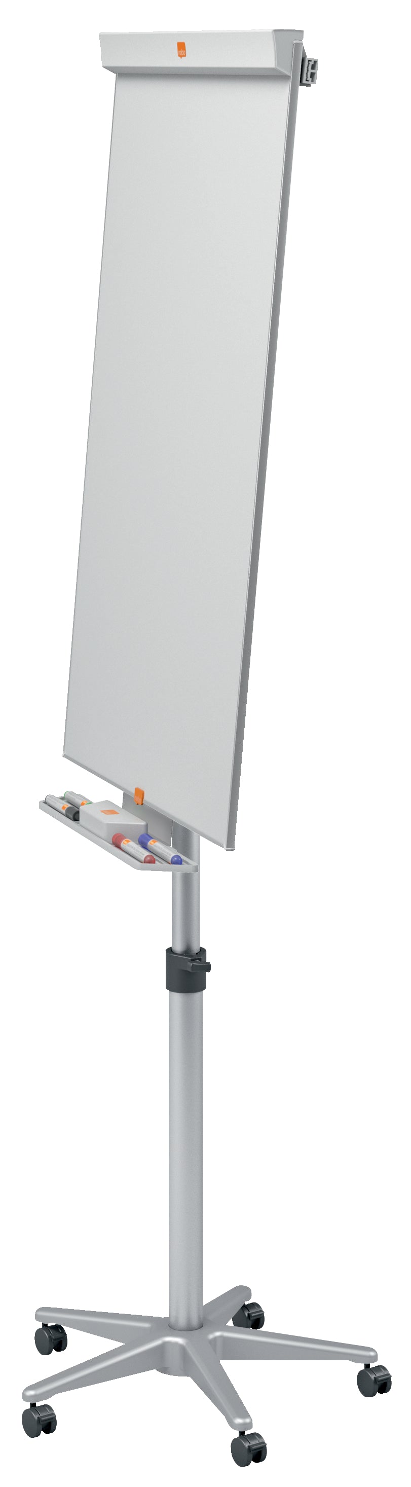 Nobo Barracuda Mobile Flipchart Easel Magnetic 745x690mm Grey 1902386