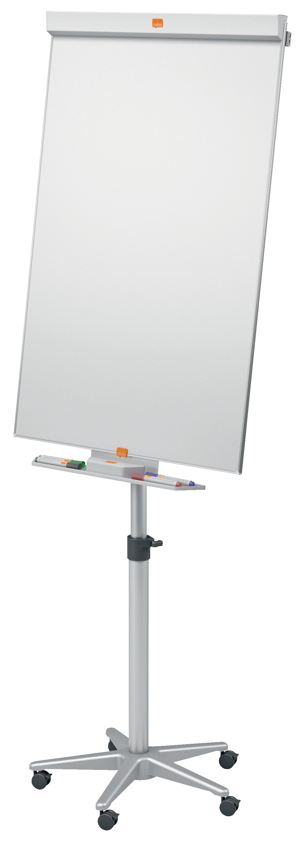 Nobo Barracuda Mobile Flipchart Easel Magnetic 745x690mm Grey 1902386