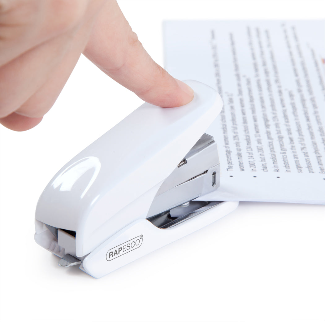 Rapesco X5 Mini Less Effort Stapler Plastic 20 Sheet White - 1310