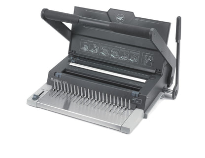 GBC MultiBind 420 Manual Comb and Wire Binding Machine Dark Grey 4400435