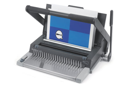 GBC MultiBind 420 Manual Comb and Wire Binding Machine Dark Grey 4400435 - NWT FM SOLUTIONS - YOUR CATERING WHOLESALER