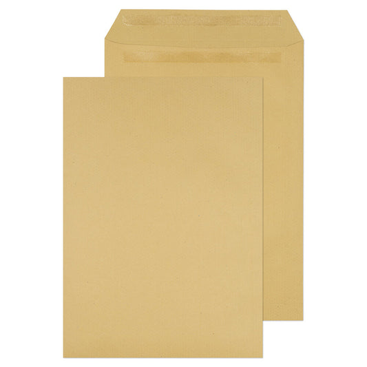 ValueX Pocket Envelope C4 Self Seal Plain 115gsm 80% Recycled Manilla (Pack 250) - 13888 - NWT FM SOLUTIONS - YOUR CATERING WHOLESALER
