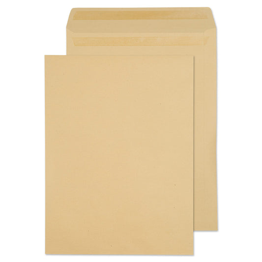 ValueX Pocket Envelope 406x305mm Recycled Self Seal Plain 115gsm 80% Recycled Manilla (Pack 250) - 13896 - NWT FM SOLUTIONS - YOUR CATERING WHOLESALER