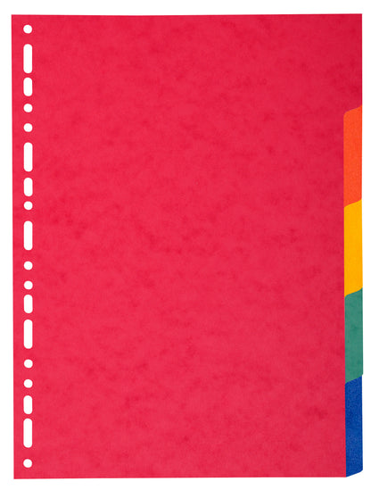 Exacompta Divider 5 Part A4 225gsm Pressboard Assorted Colours - 1405E