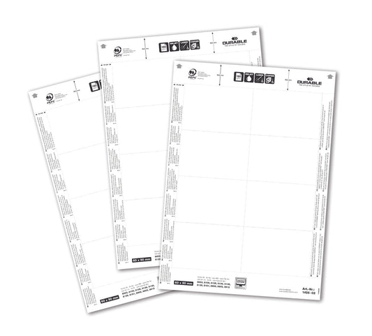 Durable Name Badge Insert 60x90mm 150gsm White (Pack 160) 145602 - NWT FM SOLUTIONS - YOUR CATERING WHOLESALER