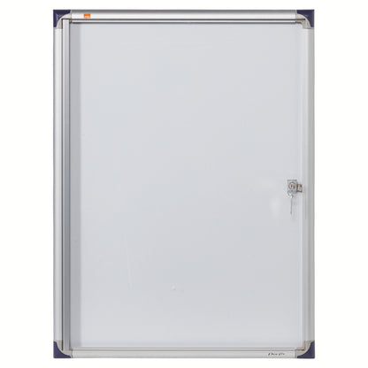 Nobo Extra Flat Magnetic Whiteboard Display Case Lockable 4 x A4 550x735mm 1900846 - NWT FM SOLUTIONS - YOUR CATERING WHOLESALER