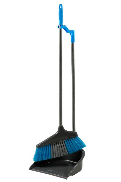 Wham Klean Long Handle Dustpan & Brush - NWT FM SOLUTIONS - YOUR CATERING WHOLESALER