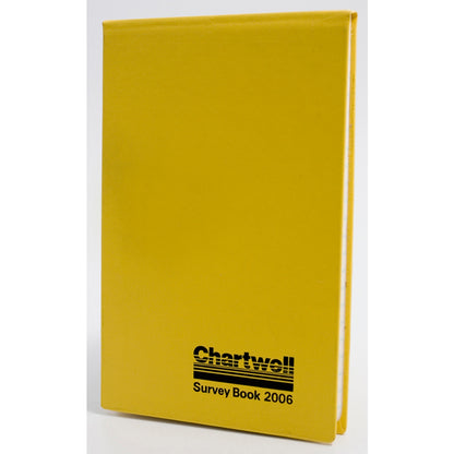 Chartwell Survey Field Book Weather Resistant 130x205mm Lined with 2 Red Centre Lines 160 Pages Yellow 2006Z - NWT FM SOLUTIONS - YOUR CATERING WHOLESALER