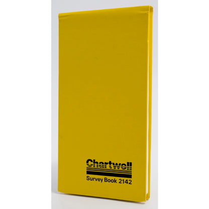 Chartwell Survey Dimension Book Weather Resistant 106x205mm Lined Numbered 1 Up Each Opening 160 Pages Yellow 2142Z - NWT FM SOLUTIONS - YOUR CATERING WHOLESALER