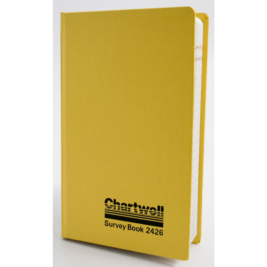 Chartwell Survey Level Collimation Book Weather Resistant 192x120mm 160 Pages Yellow 2426Z - NWT FM SOLUTIONS - YOUR CATERING WHOLESALER