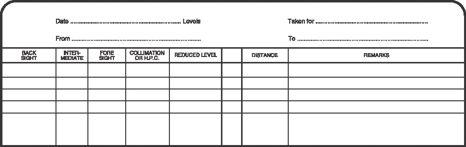 Chartwell Survey Level Collimation Book Weather Resistant 192x120mm 160 Pages Yellow 2426Z