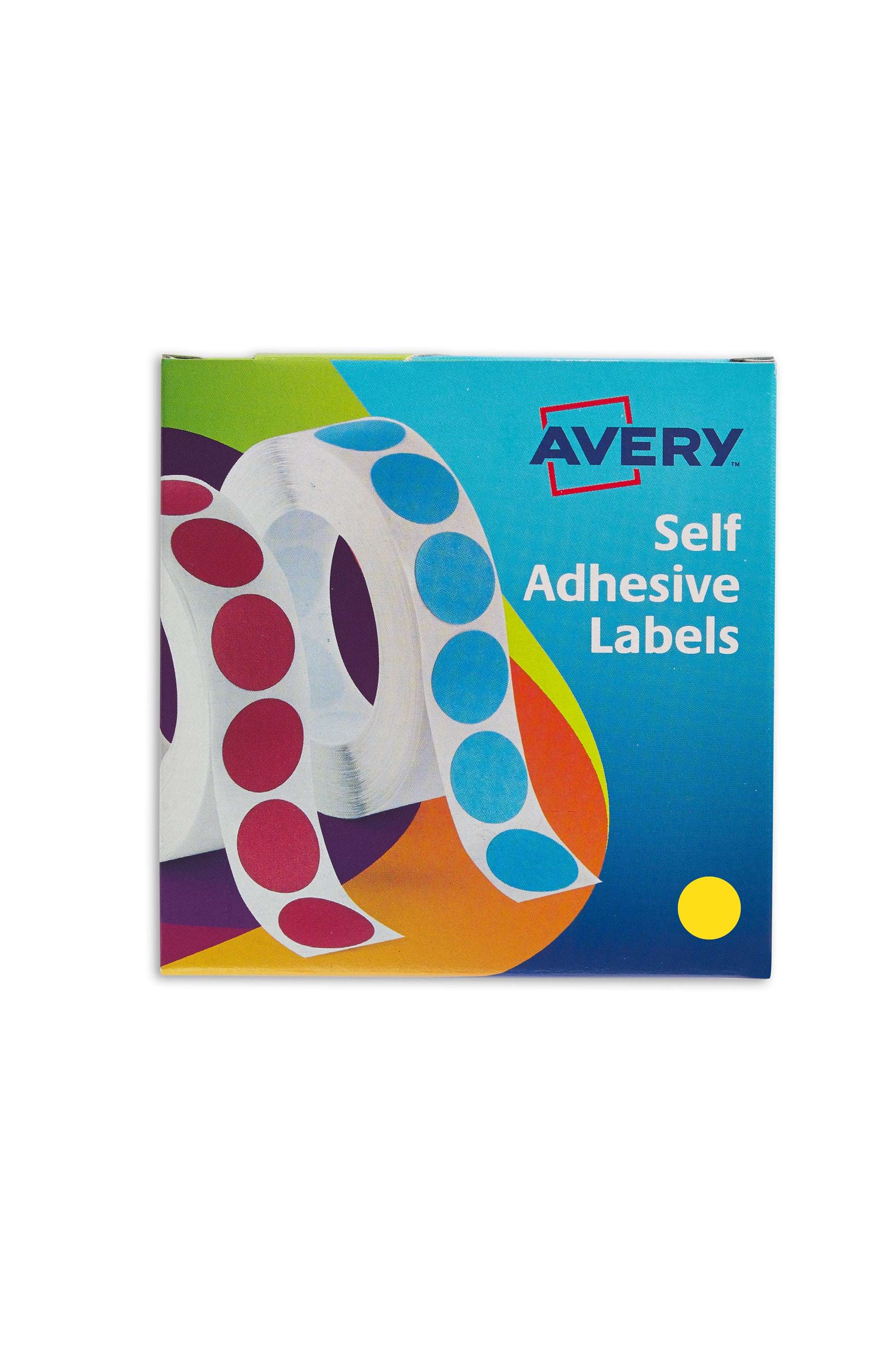 Avery Labels in Dispenser Round 19mm Diameter Yellow (Pack 1120 Labels) 24-508 - NWT FM SOLUTIONS - YOUR CATERING WHOLESALER