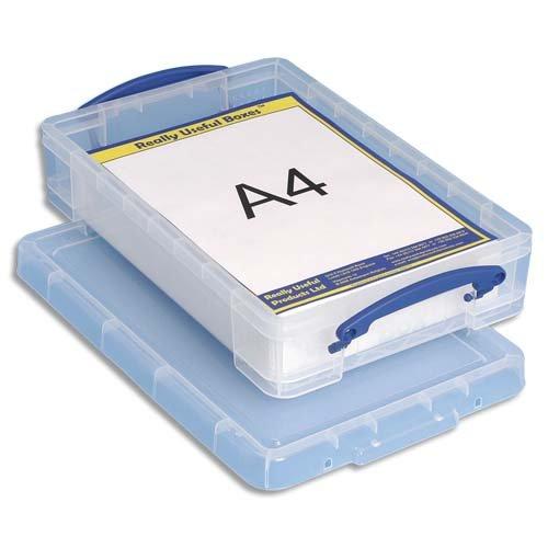 Really Useful Clear Plastic Storage Box 4 Litre - NWT FM SOLUTIONS - YOUR CATERING WHOLESALER
