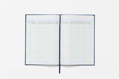 Guildhall Account Book Casebound 298x203mm 7 Cash Columns 80 Pages Blue 31/7Z
