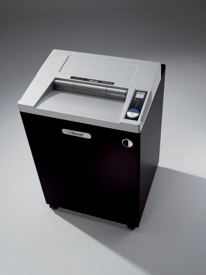 Rexel Wide Entry RLWS35 Strip Cut Shredder 175 Litre 35 Sheet Black/Silver 2103035