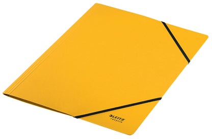 Leitz Recycle Card Folder With Elastic Band Closure A4 Yellow 39080015