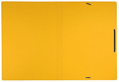 Leitz Recycle Card Folder With Elastic Band Closure A4 Yellow 39080015