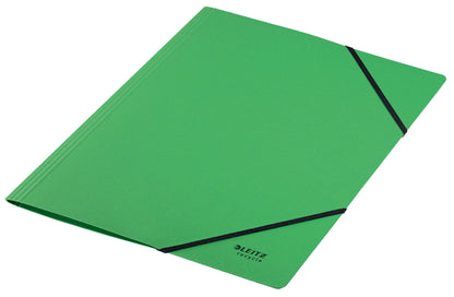 Leitz Recycle Card Folder With Elastic Band Closure A4 Green 39080055