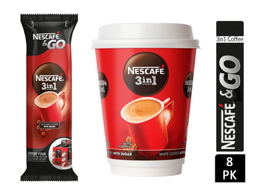 Nescafe & Go Nescafe 3in1 (Sleeve of 8's) - NWT FM SOLUTIONS - YOUR CATERING WHOLESALER