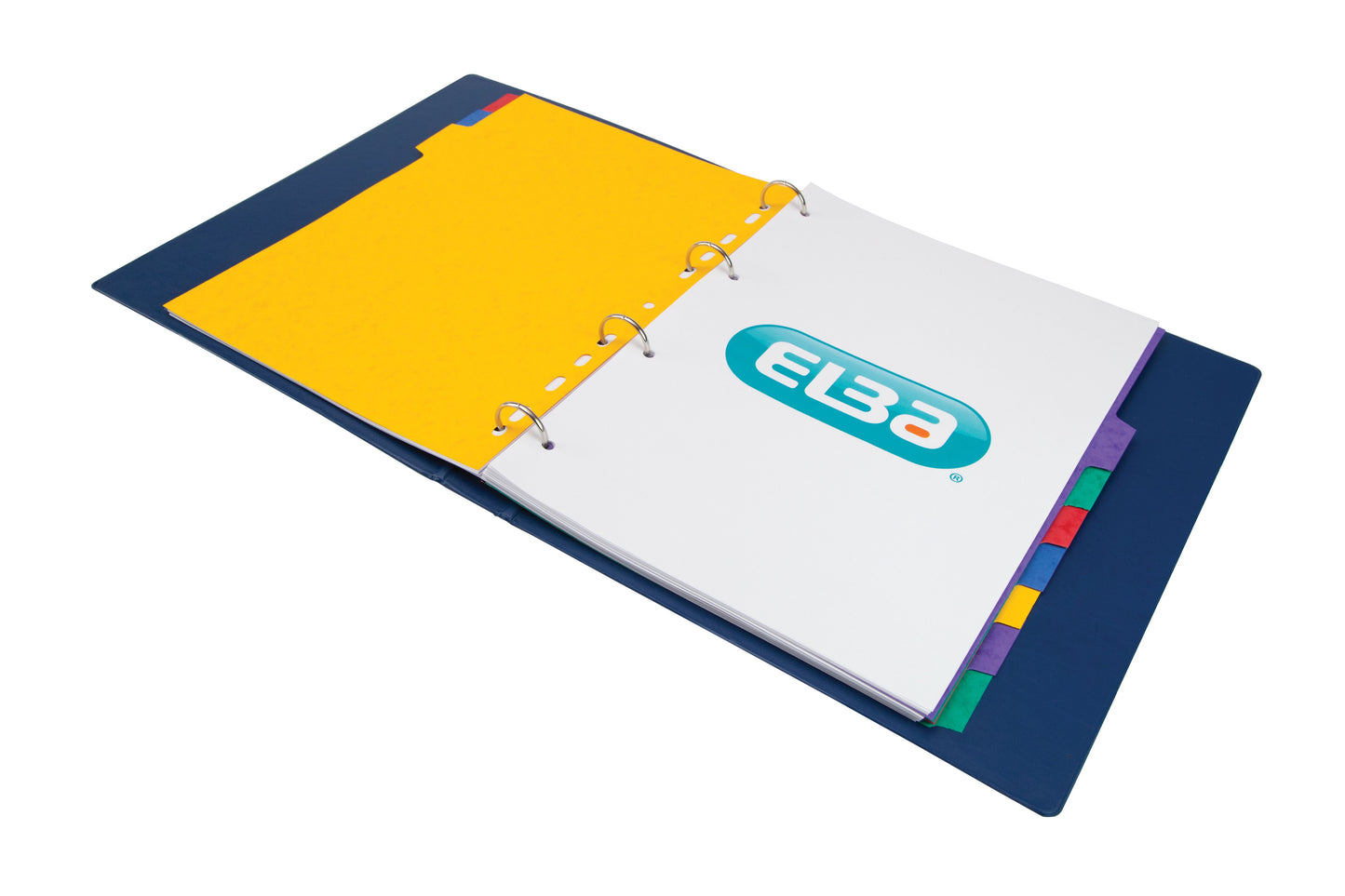 Elba Coloured Pressboard Dividers A4 Euro Punched 10 Part 400007513