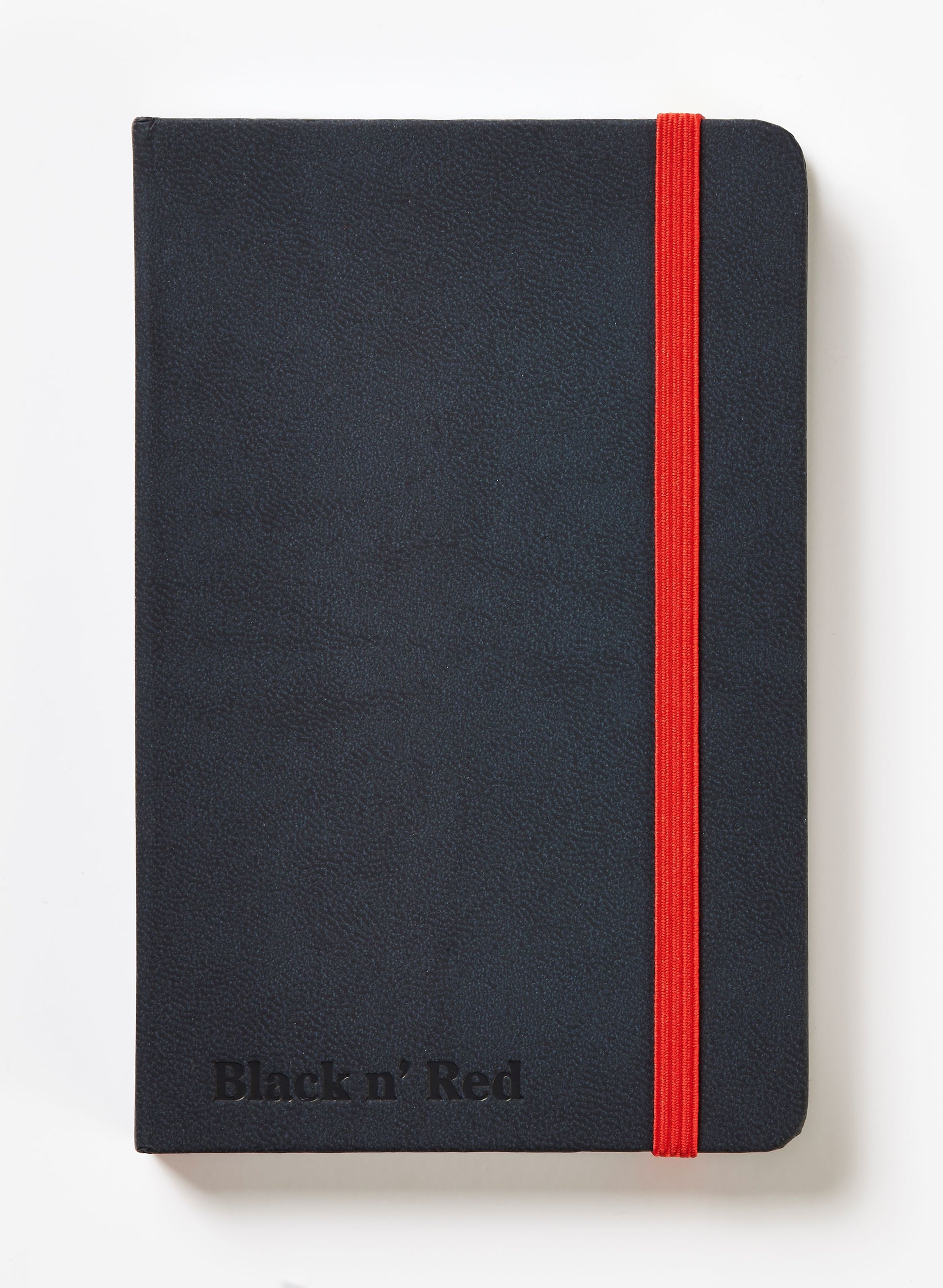 Black n Red Journal A6 Casebound Ruled 144 Pages Black With Red Elastic Strap 400033672 - NWT FM SOLUTIONS - YOUR CATERING WHOLESALER