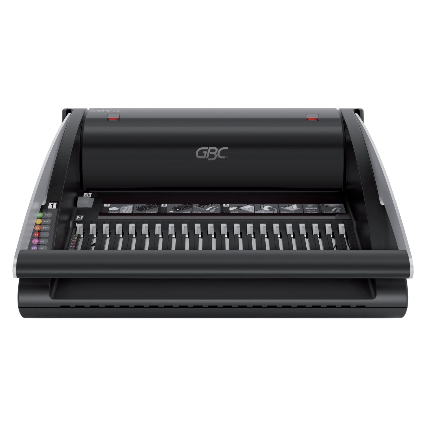 GBC CombBind C200 Manual Comb Binding Machine Black 4401845