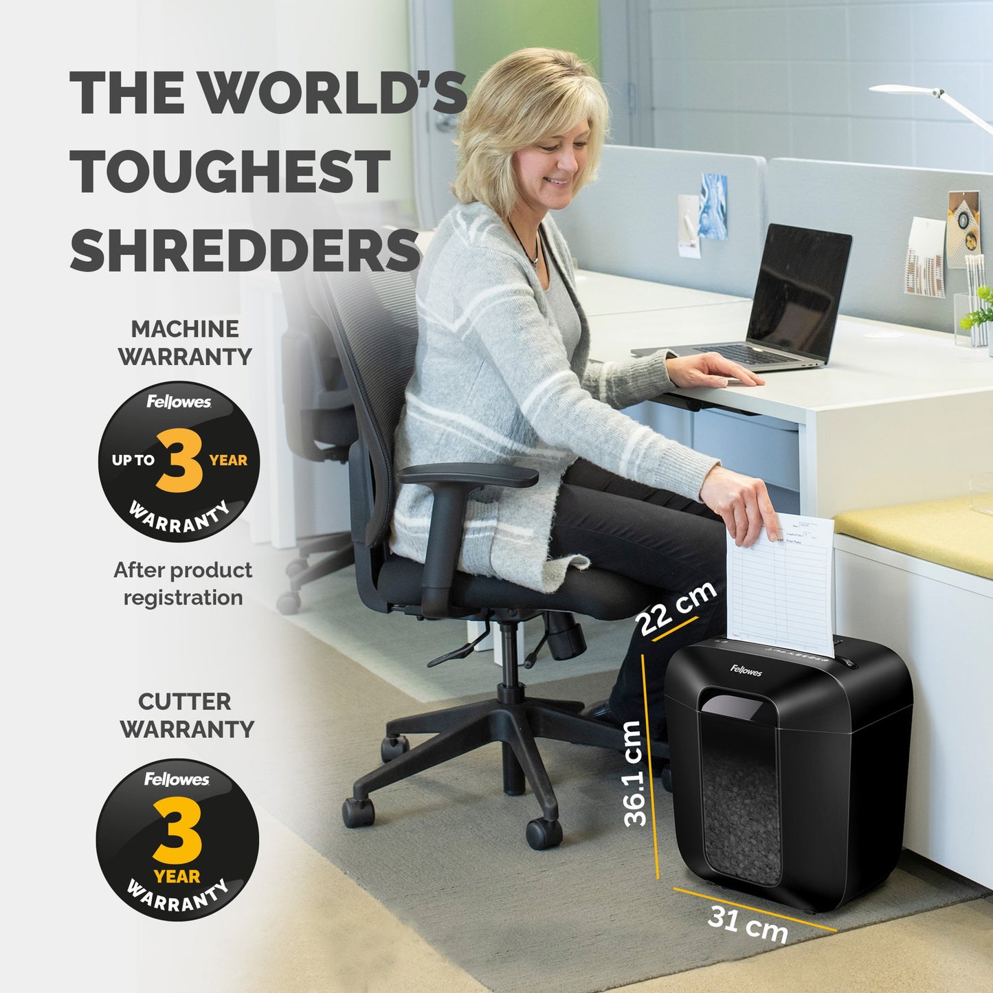 Fellowes Powershred LX25 Cross Cut Shredder 4171101